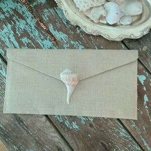Bespoke Envelope Seashell Clutch 🐚